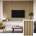 Pannello a doghe acustiche ZULIAN™ — Rovere affumicato (2,7 m × 1,10 m)