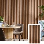 Pannello a doghe acustiche ZULIAN™ — Rovere affumicato (2,7 m × 1,10 m)
