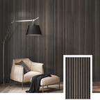 Pannello a doghe acustiche ZULIAN™ — Rovere affumicato (2,7 m × 1,10 m)
